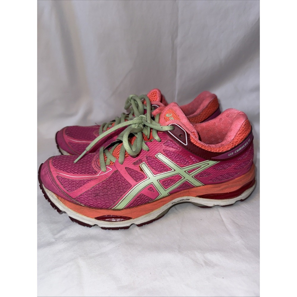 Asics‎ Gel-Cumulus 17 Womens Running Shoes Pink Orange T5D8N Size 8
